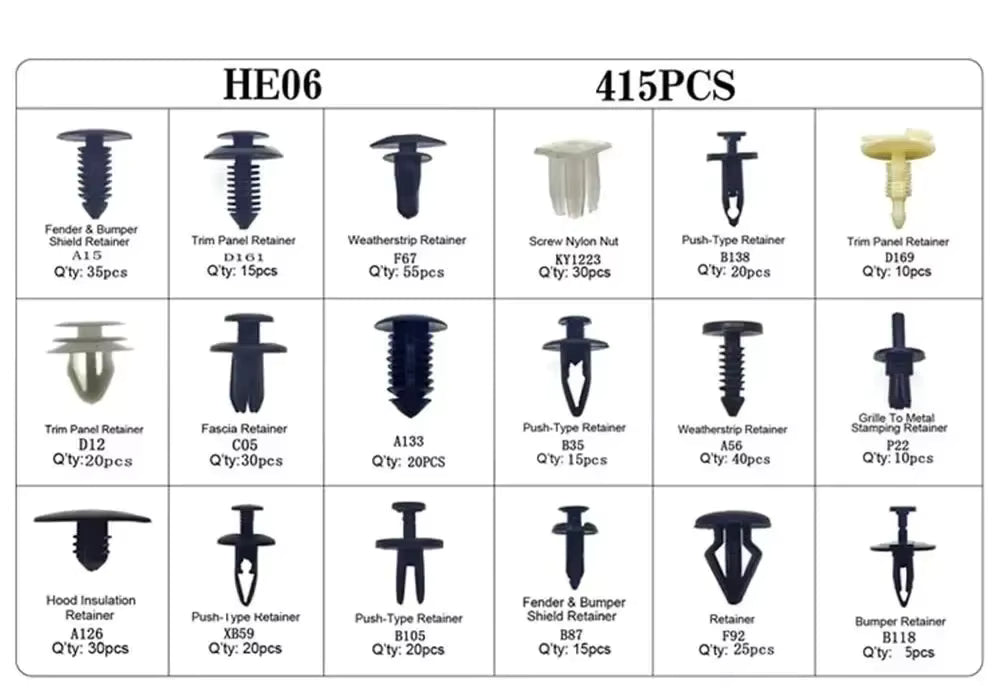 QuickLock® Trim Retainer Clip Kit